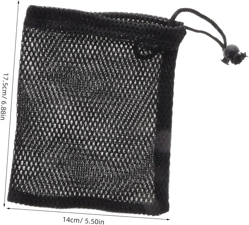 قطعتان من الحقائب السوداء الصغيرة ذات رباطات لتخزين مكعبات الألعاب، حقيبة ناعمة واقية قابلة للحمل. - Image 3